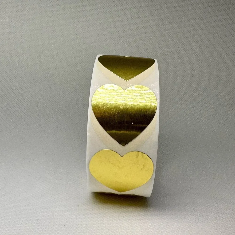  Label Stickers Chroma 1 Inch Color Code Heart Label Stickers Sticker - Picture 6 of 8